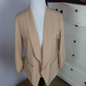 Ladies 3/4 sleeve carmel colored blazer